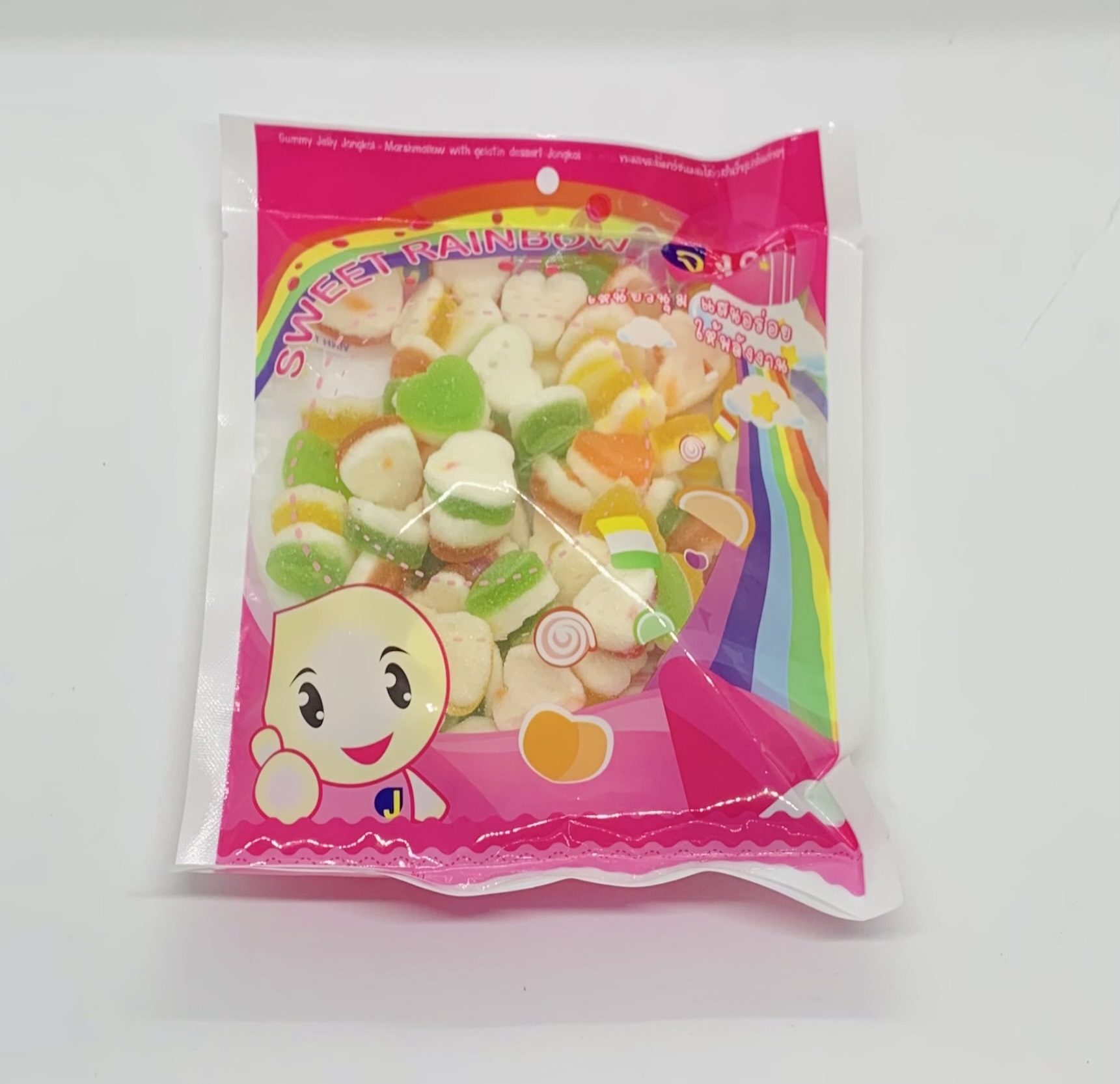 Kẹo dẻo Mashmalow Jongkol 250gr mini heart2layer